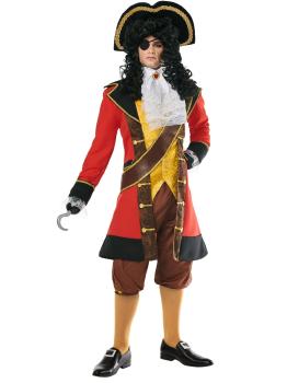 Fantasia de pirata capitão gancho adulto