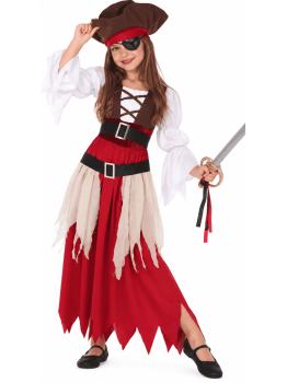 Fantasia de Pirata Caribenha para Menina