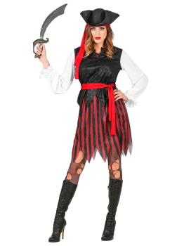 Fato de pirata do Mar das Caraíbas para mulher