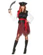 Fato de pirata do Mar das Caraíbas para mulher