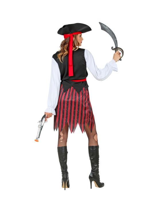 Fato de pirata do Mar das Caraíbas para mulher
