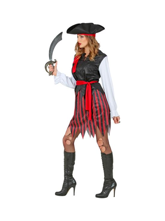 Fato de pirata do Mar das Caraíbas para mulher