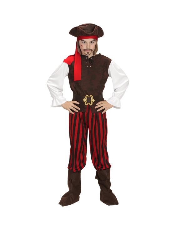 Fato de pirata do tesouro caribenho para criança