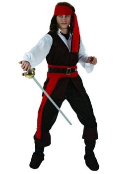 Fantasia adulta de pirata caribenho