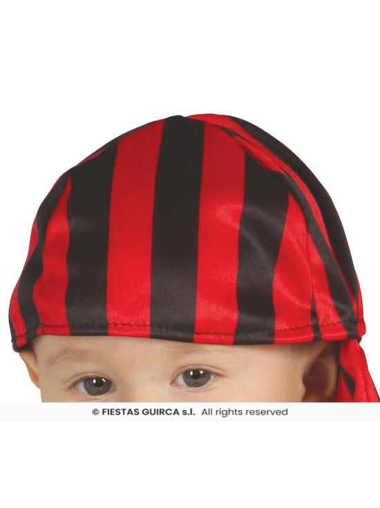 Fantasia de pirata caribenho para bebê.