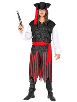 Fato de pirata do Mar das Caraíbas para homem