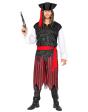 Fato de pirata do Mar das Caraíbas para homem