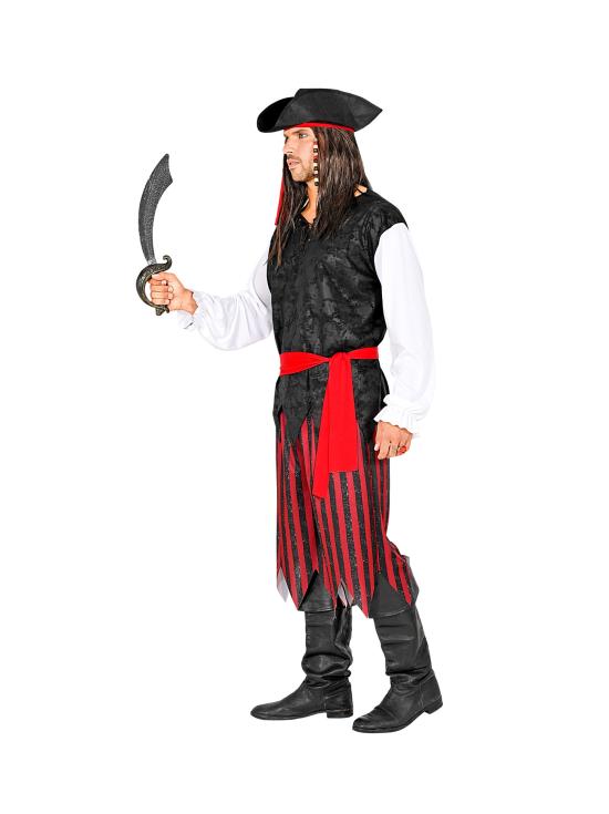 Fato de pirata do Mar das Caraíbas para homem