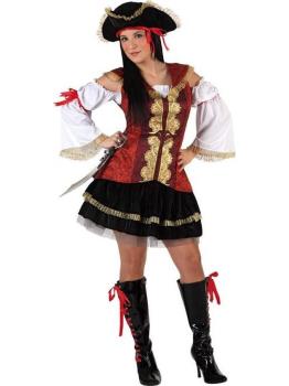 Fato de pirata elegante para mulher
