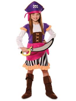 Fato de pirata Jack Izzi para menina