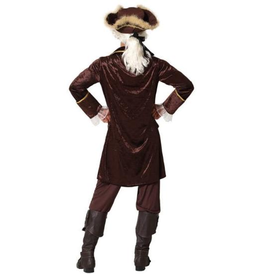 Fato de pirata marrom para homem.