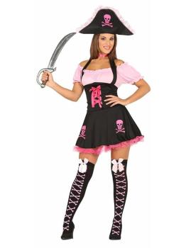Fato de pirata senhora rosa para menina