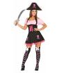 Fato de pirata senhora rosa para menina