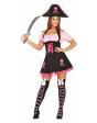 Fato de pirata senhora rosa para menina