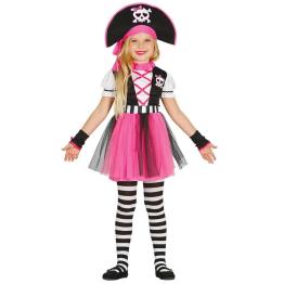 Fato de pirata rosa para menina