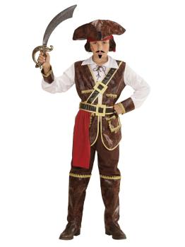Fantasia de pirata rouba tesouros para crianças