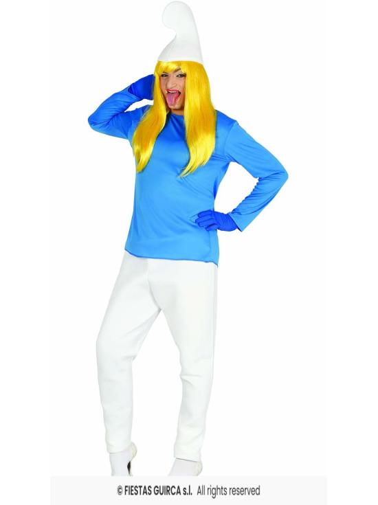 Fantasia adulta de Smurf anão azul