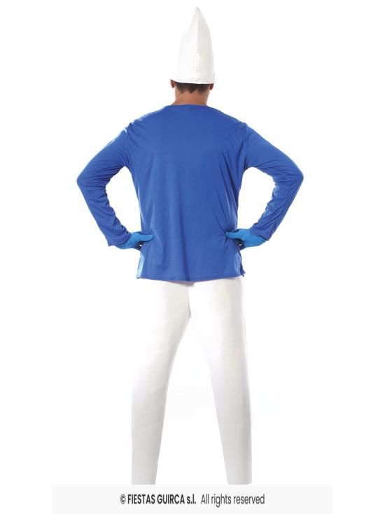Fantasia adulta de Smurf anão azul