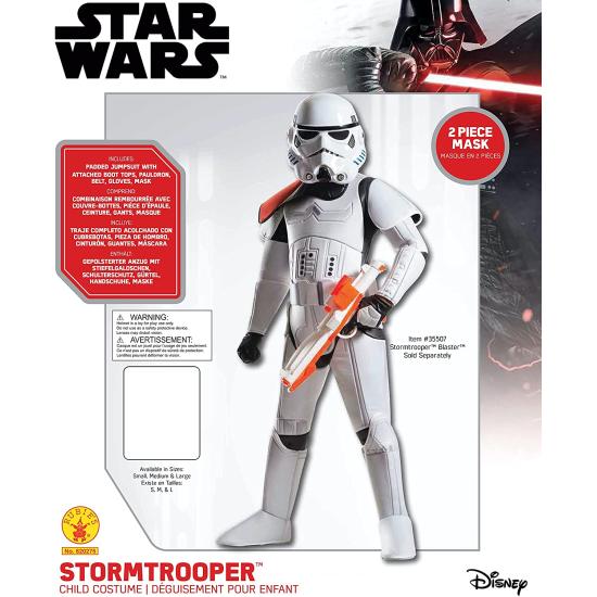 Fato de Stormtrooper platina para criança