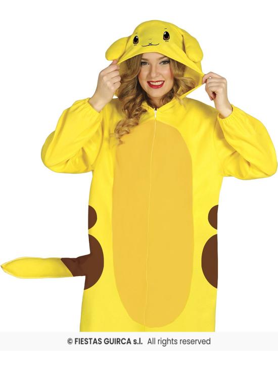 Fantasia adulta econômica Pokémon Pickachu