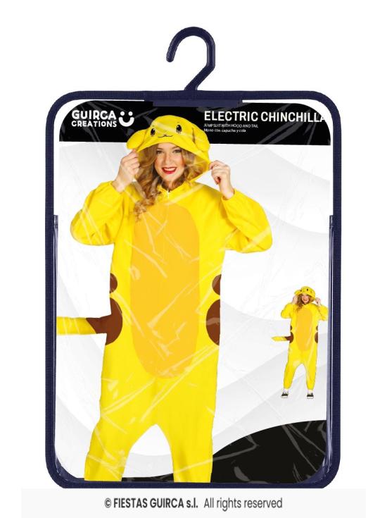 Fantasia adulta econômica Pokémon Pickachu