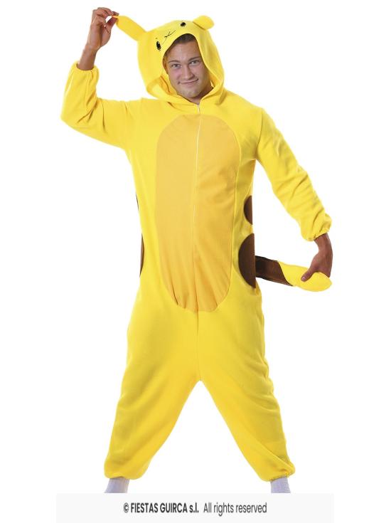 Fantasia adulta econômica Pokémon Pickachu