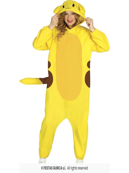 Fantasia adulta econômica Pokémon Pickachu