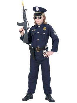 Fantasia de polícia de luxo infantil