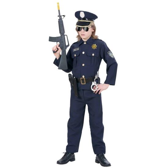 Fantasia de polícia de luxo infantil