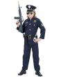 Fantasia de polícia de luxo infantil