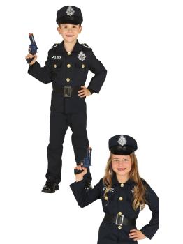 Fantasia de policial infantil unissex – Fantasia completa de carnaval para meninos e meninas