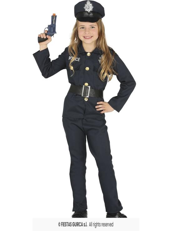 Fantasia de policial infantil unissex – Fantasia completa de carnaval para meninos e meninas