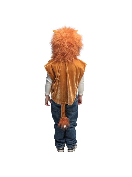 Fantasia de Leão com Poncho para Crianças de 3 a 4 Anos