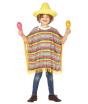 Fato de poncho mexicano tamanho criança