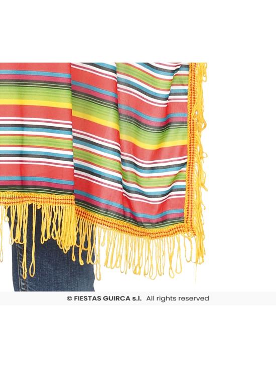 Fato de poncho mexicano tamanho criança