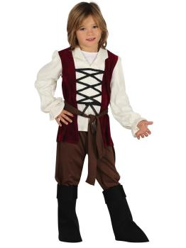 Fato de estalajadeiro ou estalajadeiro medieval infantil