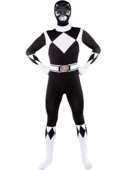 Disfraz Power Ranger Negro Segunda piel