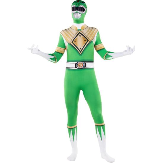 Disfraz Power Ranger verde segunda piel