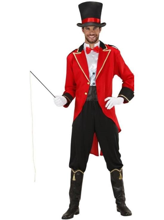Traje de apresentador de circo ou domador tamanho adulto