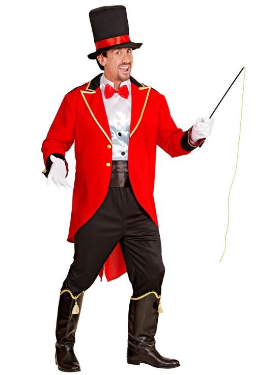 Traje de apresentador de circo ou domador tamanho adulto