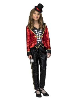 Fantasia de apresentadora de circo para menina