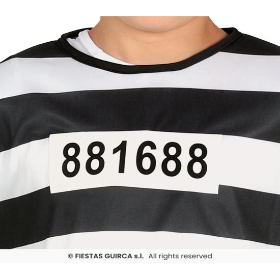 Fantasia de prisioneiro tamanho infantil