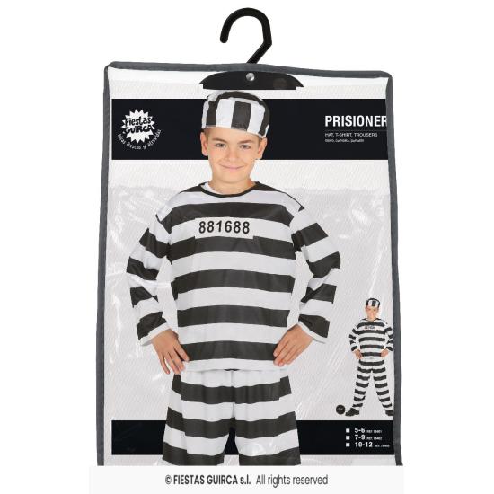 Fantasia de prisioneiro tamanho infantil