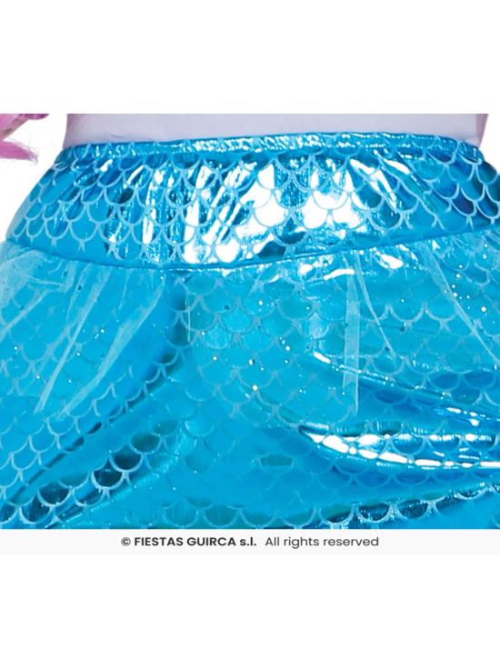 Fato de prima pequena sereia para menina