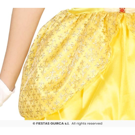 Fato de Princesa Belle Amarela para Menina