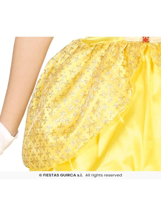 Fato de Princesa Belle Amarela para Menina