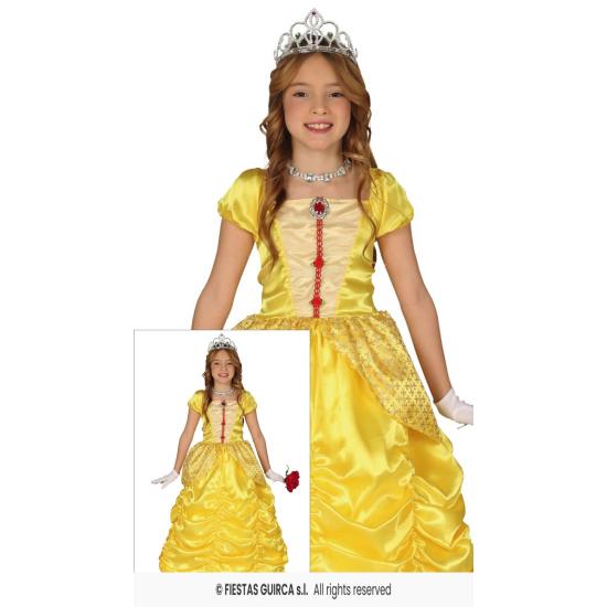 Fato de Princesa Belle Amarela para Menina
