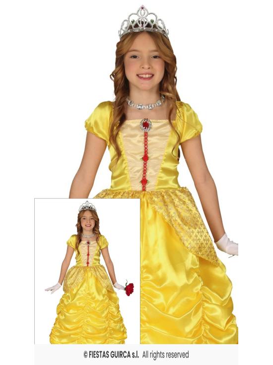 Fato de Princesa Belle Amarela para Menina
