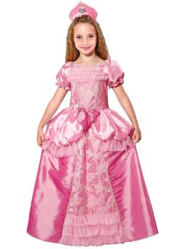 Fantasia rosa da Princesa Bela para crianças