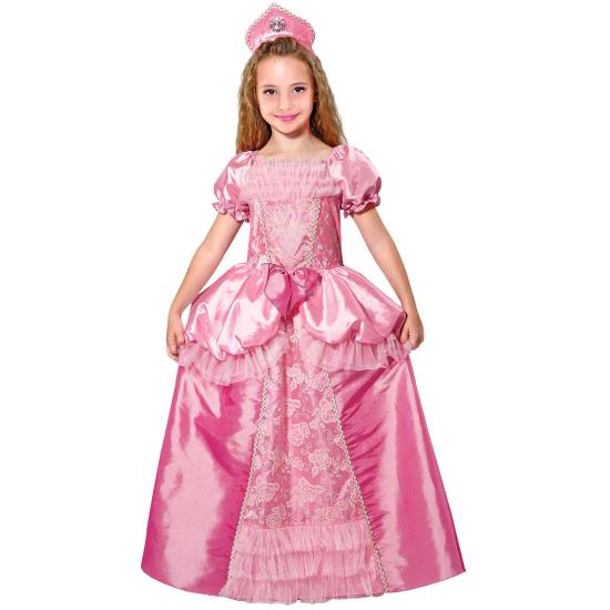 Fantasia Infantil Princesa Belle Rosa